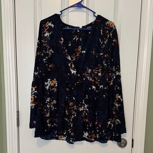 a.n.a Multicolor Floral Blouse